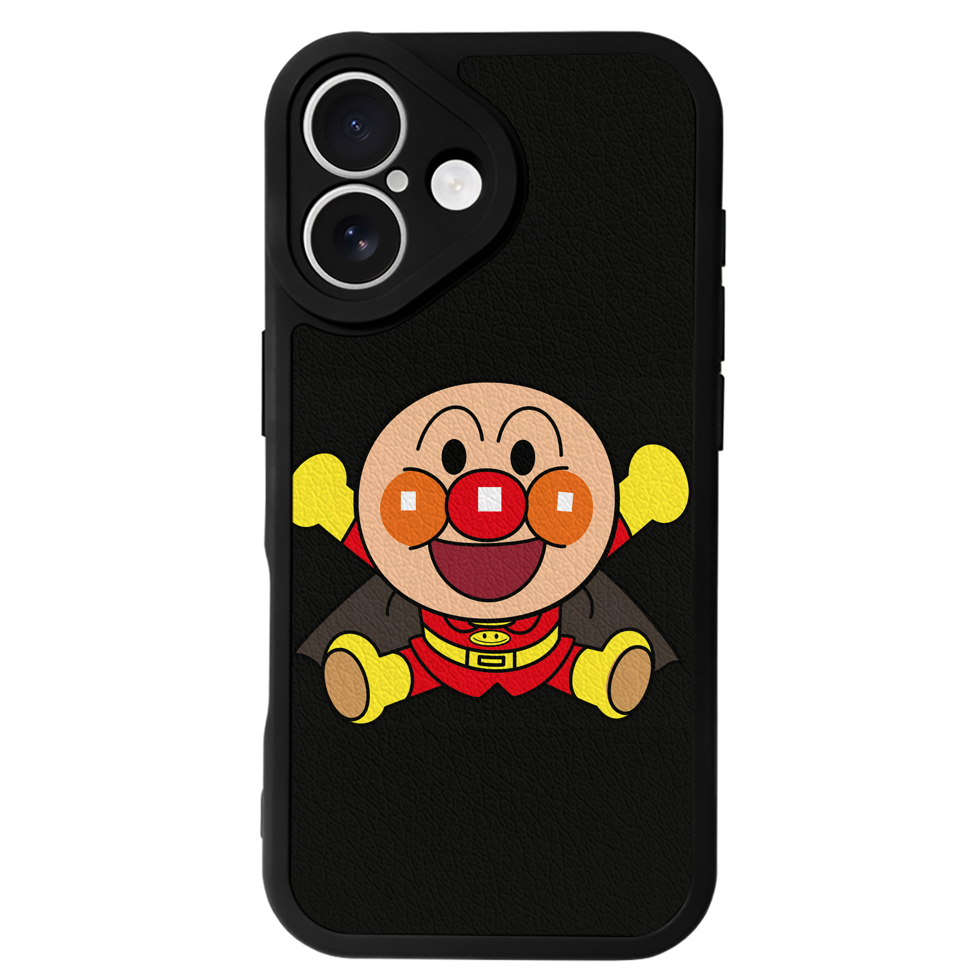 （画像用） アンパンマン Anpanman 【iPhone 16シリーズ対応】シリコンスマホケース（レザー調） 材質：シリコン